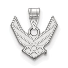 Load image into Gallery viewer, Sterling Silver Rhodium-plated U.S. Air Force Small Pendant