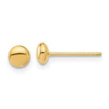 Load image into Gallery viewer, 14K Polished 4.5mm Button Post Earrings