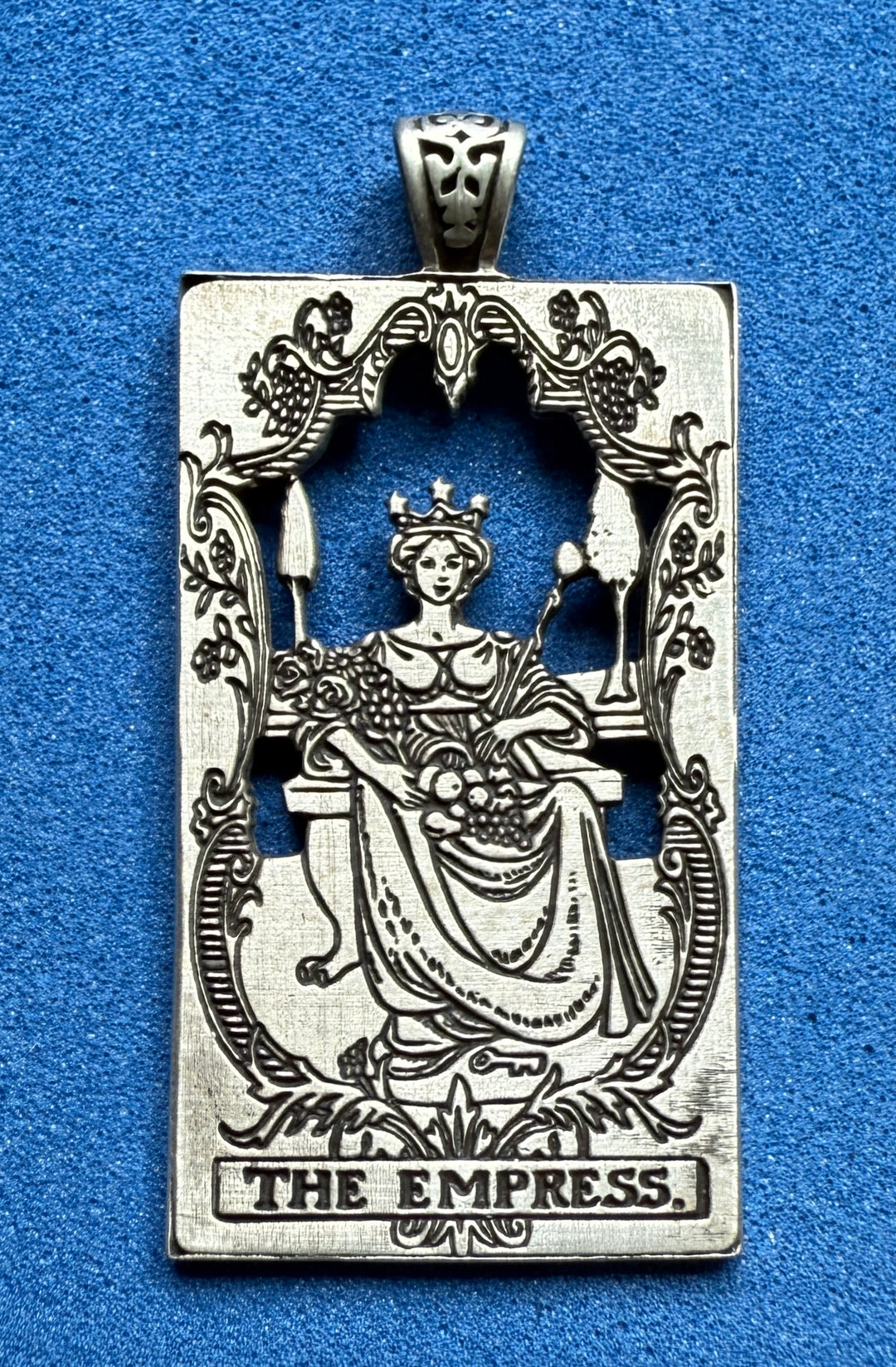 The Empress: Tarot Card Sterling Necklace