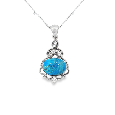 Turquoise Sterling Silver Necklace