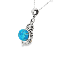 Load image into Gallery viewer, Turquoise Sterling Silver Necklace