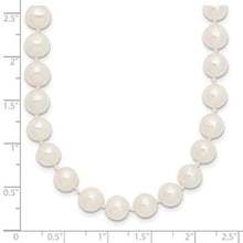 Load image into Gallery viewer, 7-8mm White Near Round Freshwater Cultured Pearl Necklace