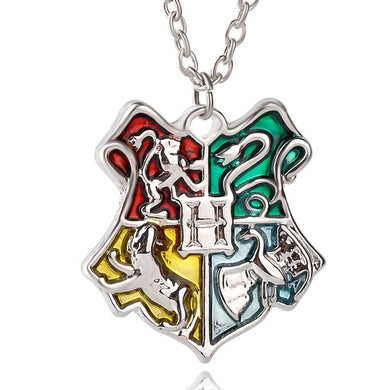 Silver Wizard House Crest Necklace