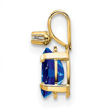 Load image into Gallery viewer, 14k Diamond and Sapphire Pendant