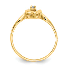 Load image into Gallery viewer, 14k Natural Diamond Accent Heart Ring