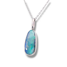 Load image into Gallery viewer, Sterling Silver Australian Boulder Opal Pendant
