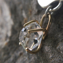 Load image into Gallery viewer, Allira Pendant-Sterling Silver 14KY Herkimer Diamond