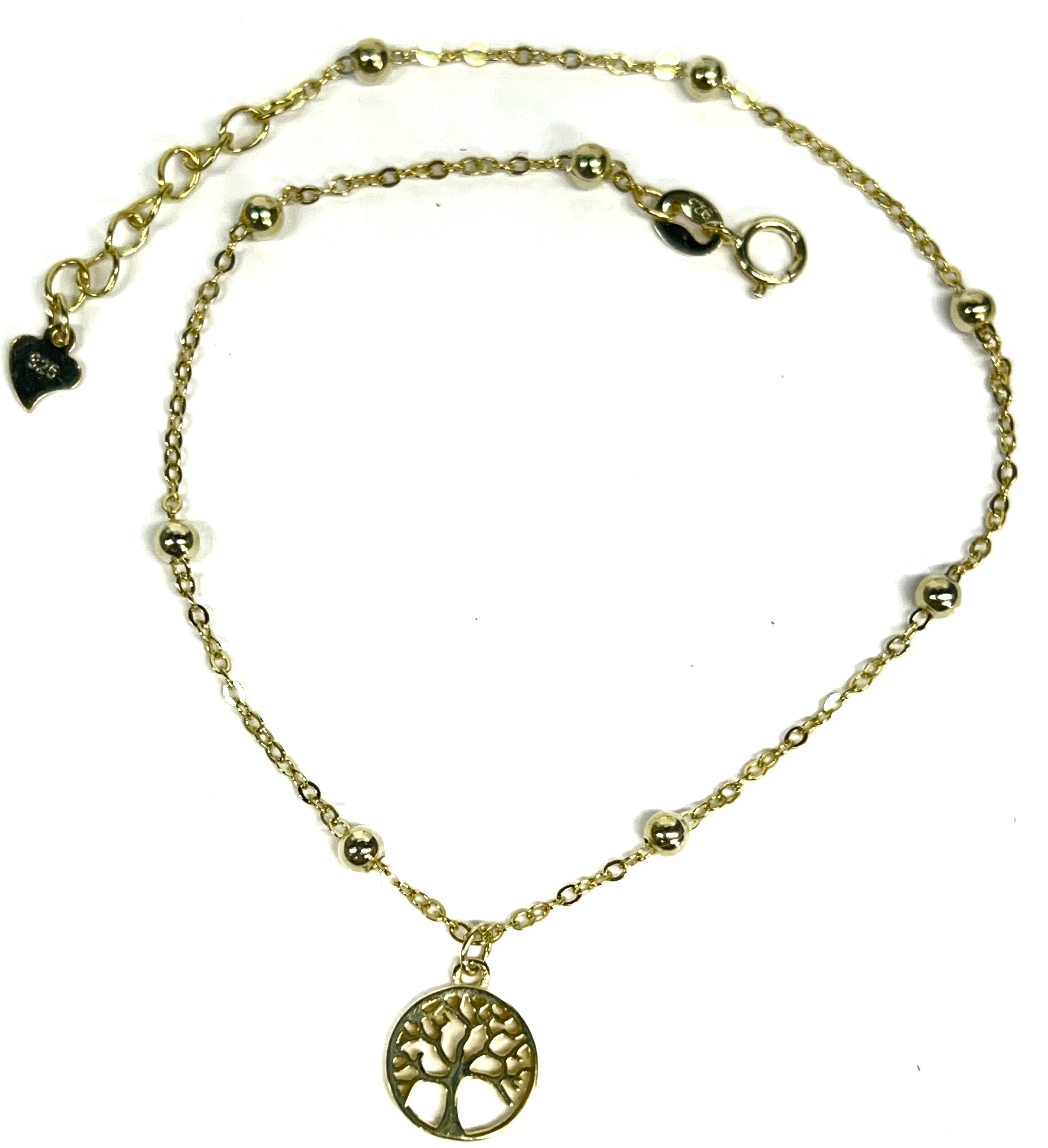 GP Sterling Tree Of Life Anklet