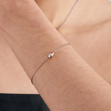 Load image into Gallery viewer, Silver Pebble Sparkle Chain Bracelet