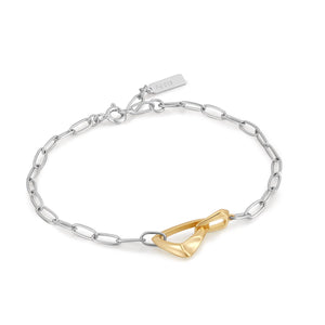 Silver Arrow Link Chunky Chain Bracelet