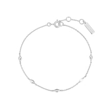 Load image into Gallery viewer, Silver Multi Rhombus Station Bracelet