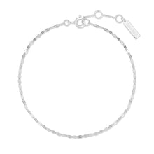 Load image into Gallery viewer, Silver Textured Chain Bracelet