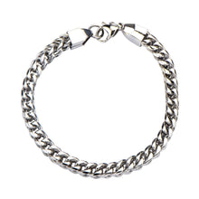 Load image into Gallery viewer, 6mm Steel Rounded Franco Chain Bracelet