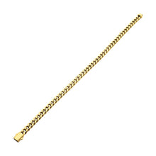 Load image into Gallery viewer, 6mm High Polished 18Kt Gold IP Stainless Steel Heavy Miami Cuban Chain Bracelet