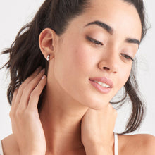 Load image into Gallery viewer, Luxe Huggie Hoop Silver Earrings