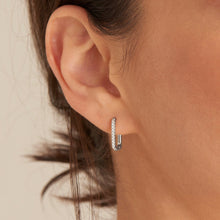Load image into Gallery viewer, Glam Oval Hoop Earrings