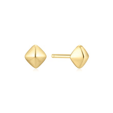 Load image into Gallery viewer, Gold Pyramid Glam Stud Earrings