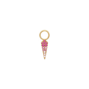 Gold Ombre Pink Earring Charm