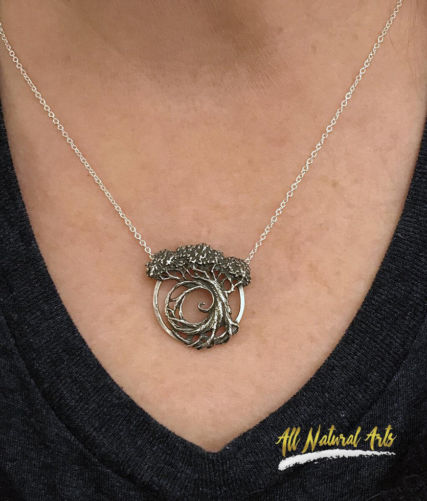 Fibonacci Tree of Life Sterling Necklace