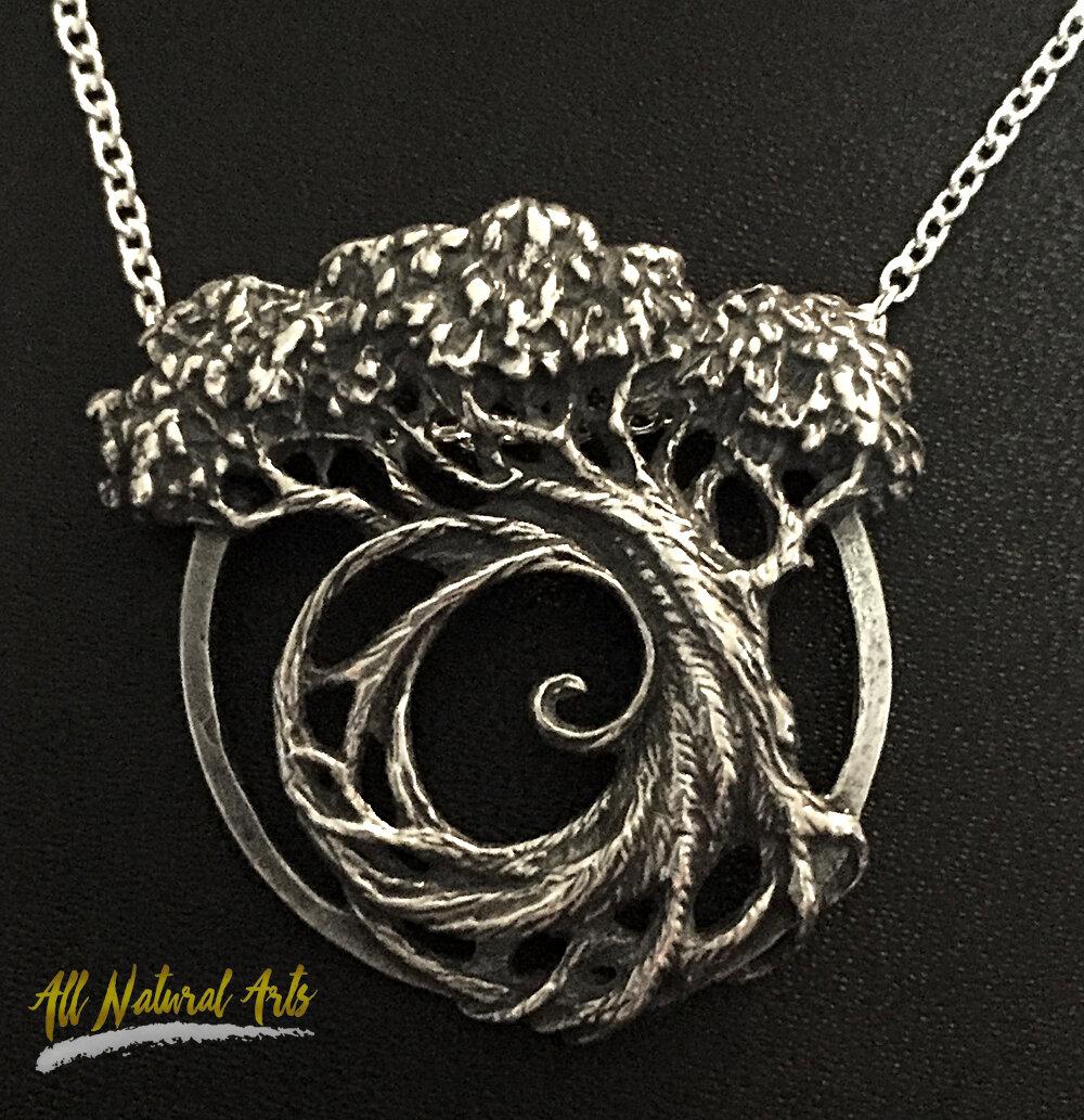 Fibonacci Tree of Life Sterling Necklace