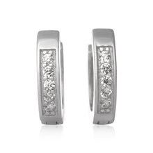Load image into Gallery viewer, Prong Set CZ Huggie Earring SINGLE
