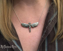 Load image into Gallery viewer, Hugging Fairy Sterling Necklace