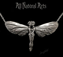 Load image into Gallery viewer, Hugging Fairy Sterling Necklace