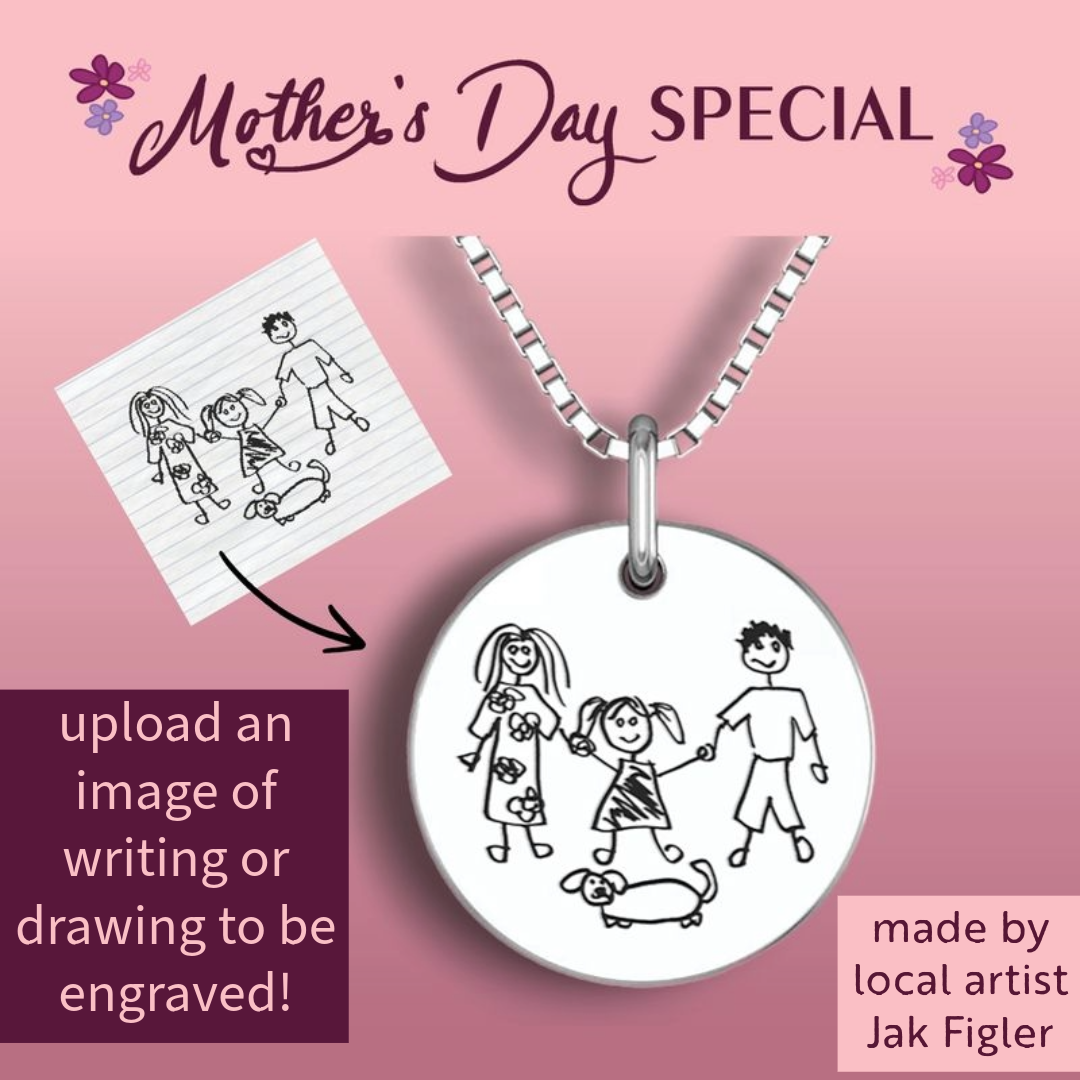 Mother's Day 2024 Sterling Silver Pendant - Round
