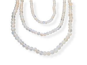 16" Moonstone bead strand necklace