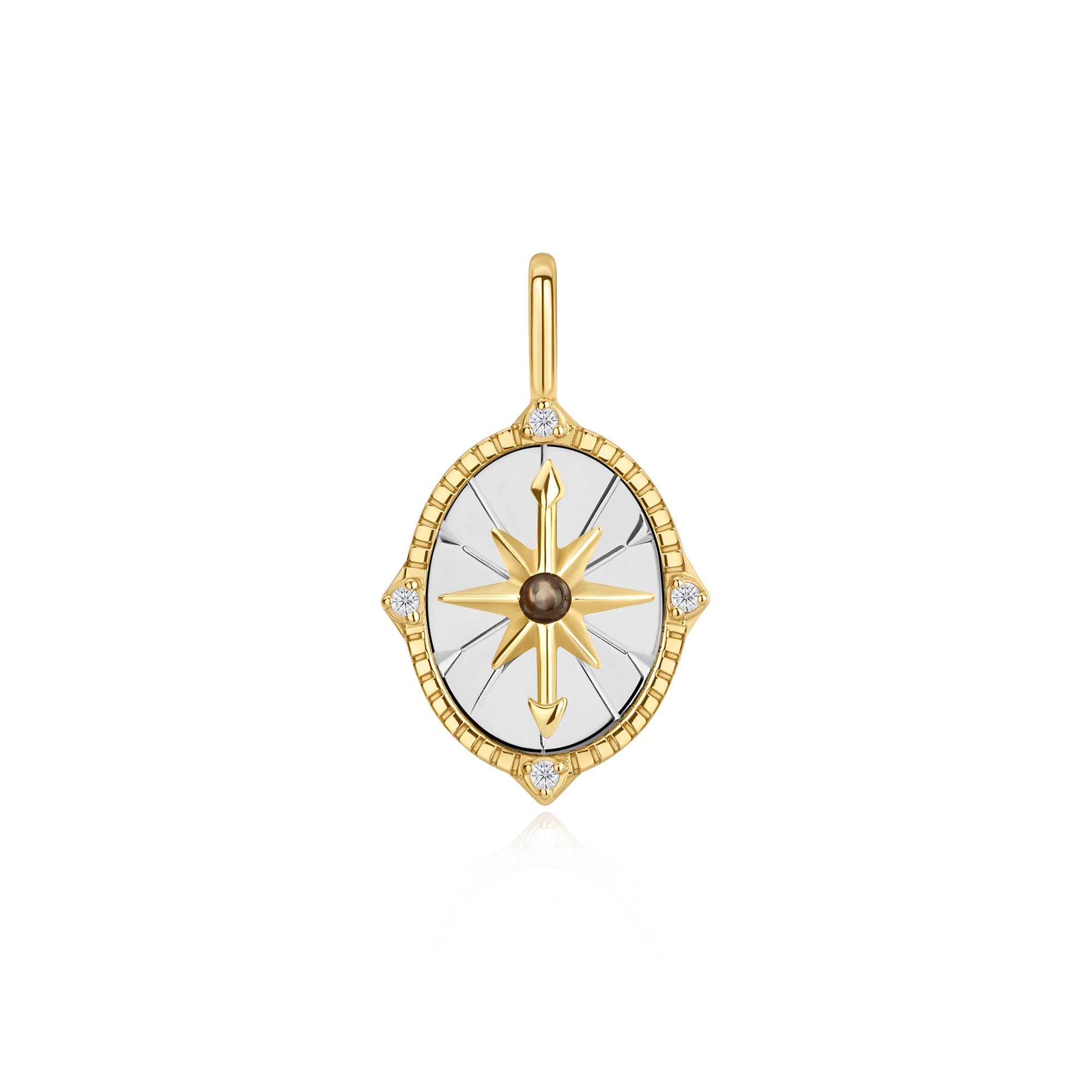 Two Tone Star Disc Charm