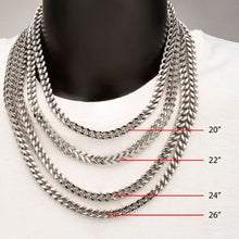 Load image into Gallery viewer, 4mm Steel Franco Chain Necklace