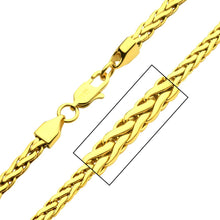 Load image into Gallery viewer, Stainless Steel Gold IP 6mm Spiga Chain