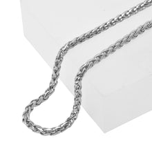 Load image into Gallery viewer, 3.4mm Round Wheat Chain with Lobster Closure