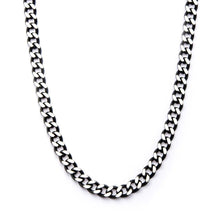 Load image into Gallery viewer, Black IP Diamond Cut Chain Necklace