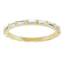 Load image into Gallery viewer, 14K Yellow 3x1.25 mm Straight Lab Diamond Baguette Eternity Band