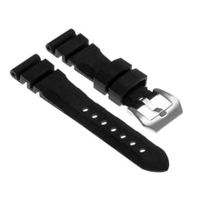 Load image into Gallery viewer, Rubber Watch Strap with Stainless Steel Pre-V Buckle