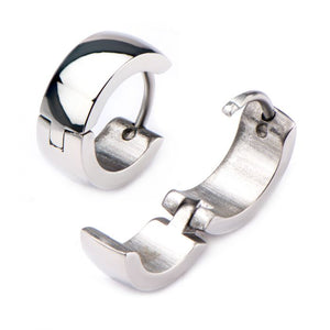 9mm/5mm Stainless Steel Huggies Earrings