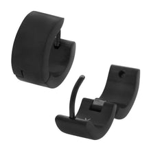 Load image into Gallery viewer, Plated Black 6mm Huggies Earrings