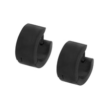 Load image into Gallery viewer, Plated Black 6mm Huggies Earrings