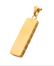 Load image into Gallery viewer, 18Kt Gold IP Engravable Drop Pendant