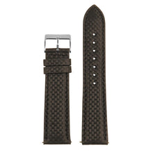 Load image into Gallery viewer, ST27 - Padded Carbon Fiber Leather Strap with Matte Black Buckle