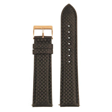 Load image into Gallery viewer, ST27 - Padded Carbon Fiber Leather Strap with Matte Black Buckle