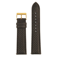 Load image into Gallery viewer, ST27 - Padded Carbon Fiber Leather Strap with Matte Black Buckle