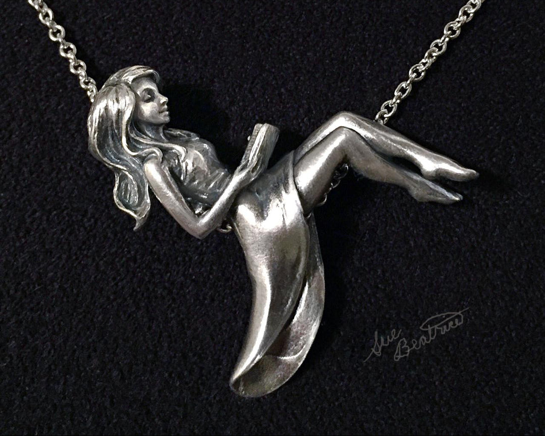 The Reader Necklace - Sterling Silver