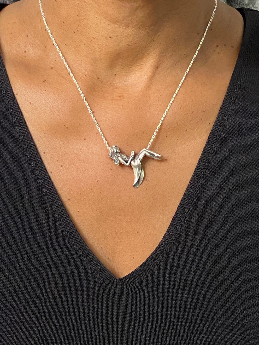 The Reader Necklace - Sterling Silver