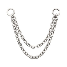 Load image into Gallery viewer, Titanium 2 Tier Rolo Chain with O-Rings