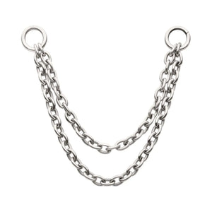 Titanium 2 Tier Rolo Chain with O-Rings