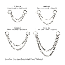 Load image into Gallery viewer, Titanium 2 Tier Rolo Chain with O-Rings