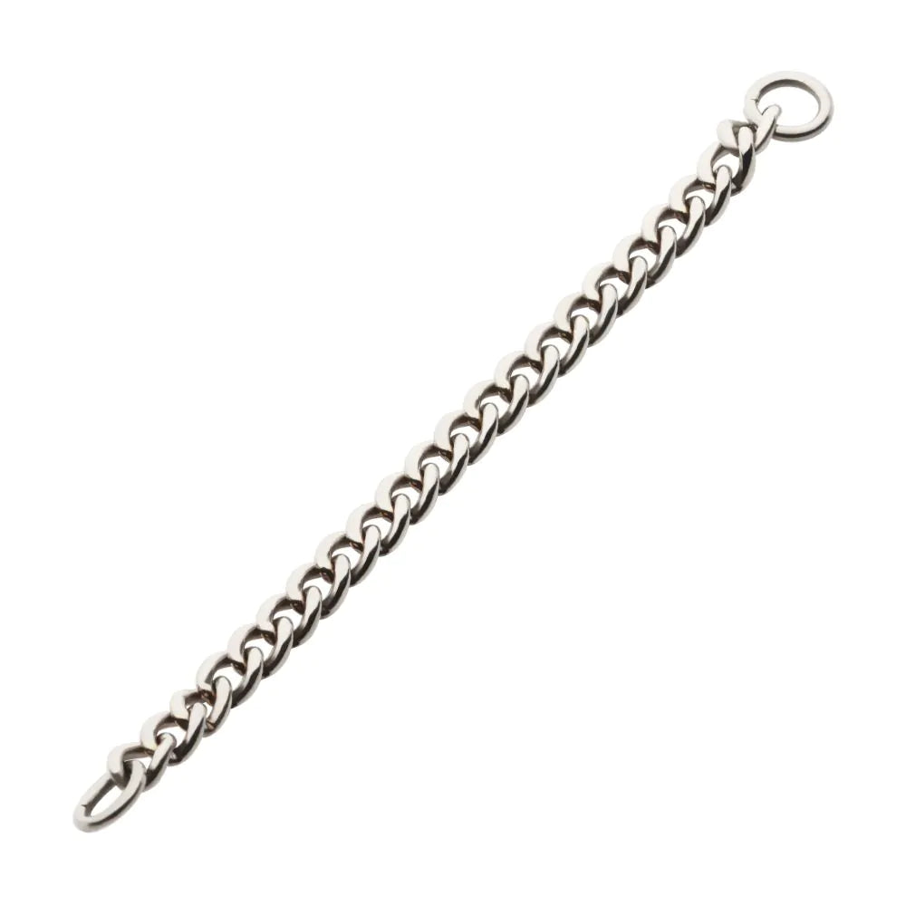 Titanium 2.1mm Curb Chain with O-Rings