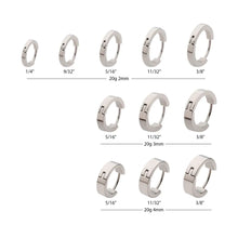 Load image into Gallery viewer, 20g Titanium Hinged Huggie Earrings (Single)